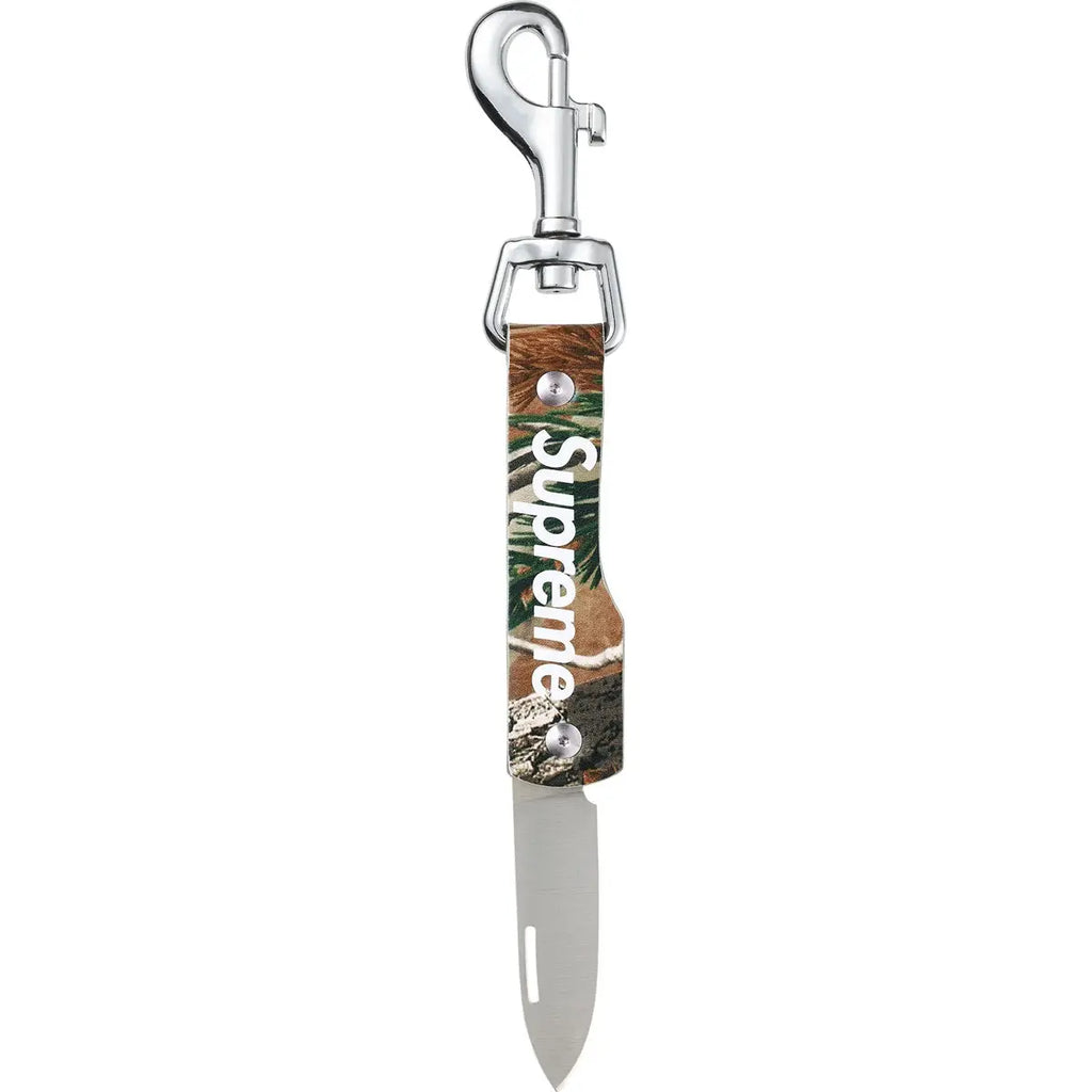 Supreme Leather Clip Knife FW25 Camo - Accessory