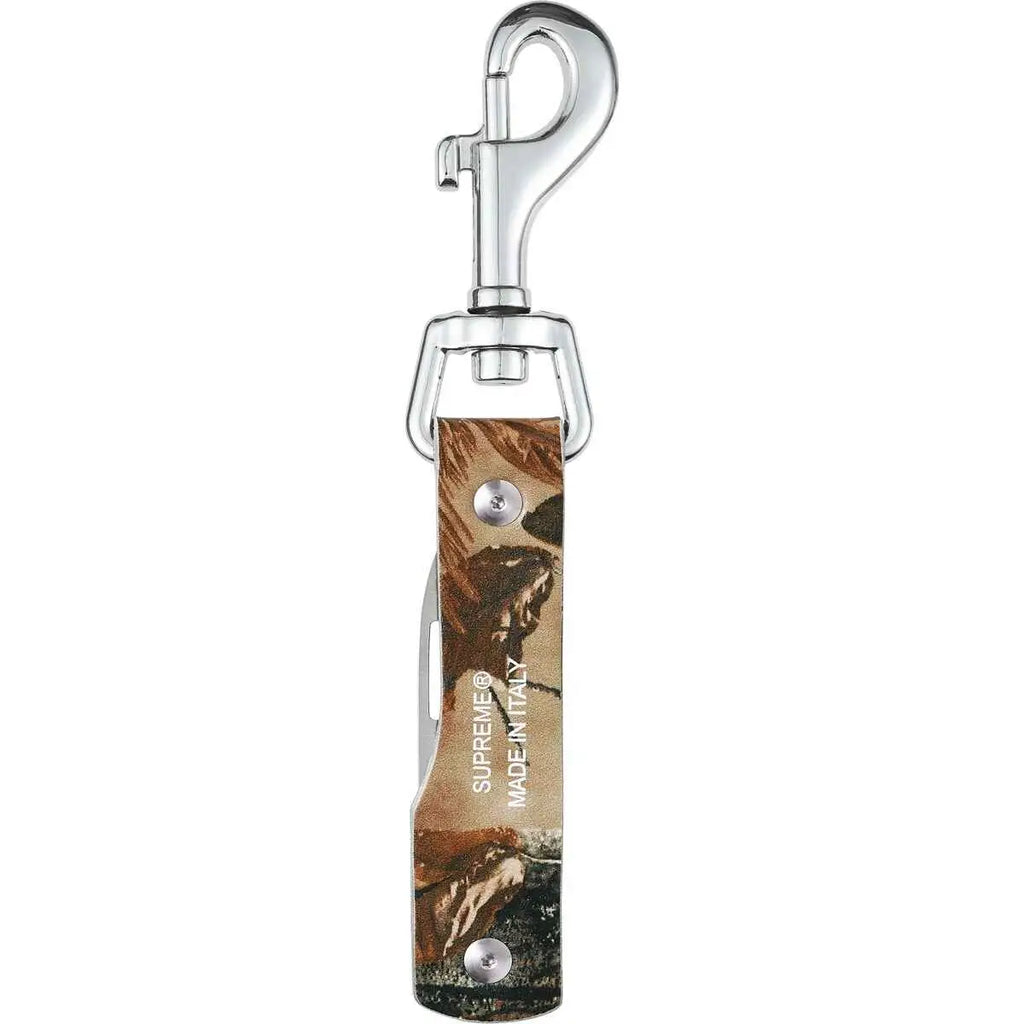 Supreme Leather Clip Knife FW25 Camo - Accessory