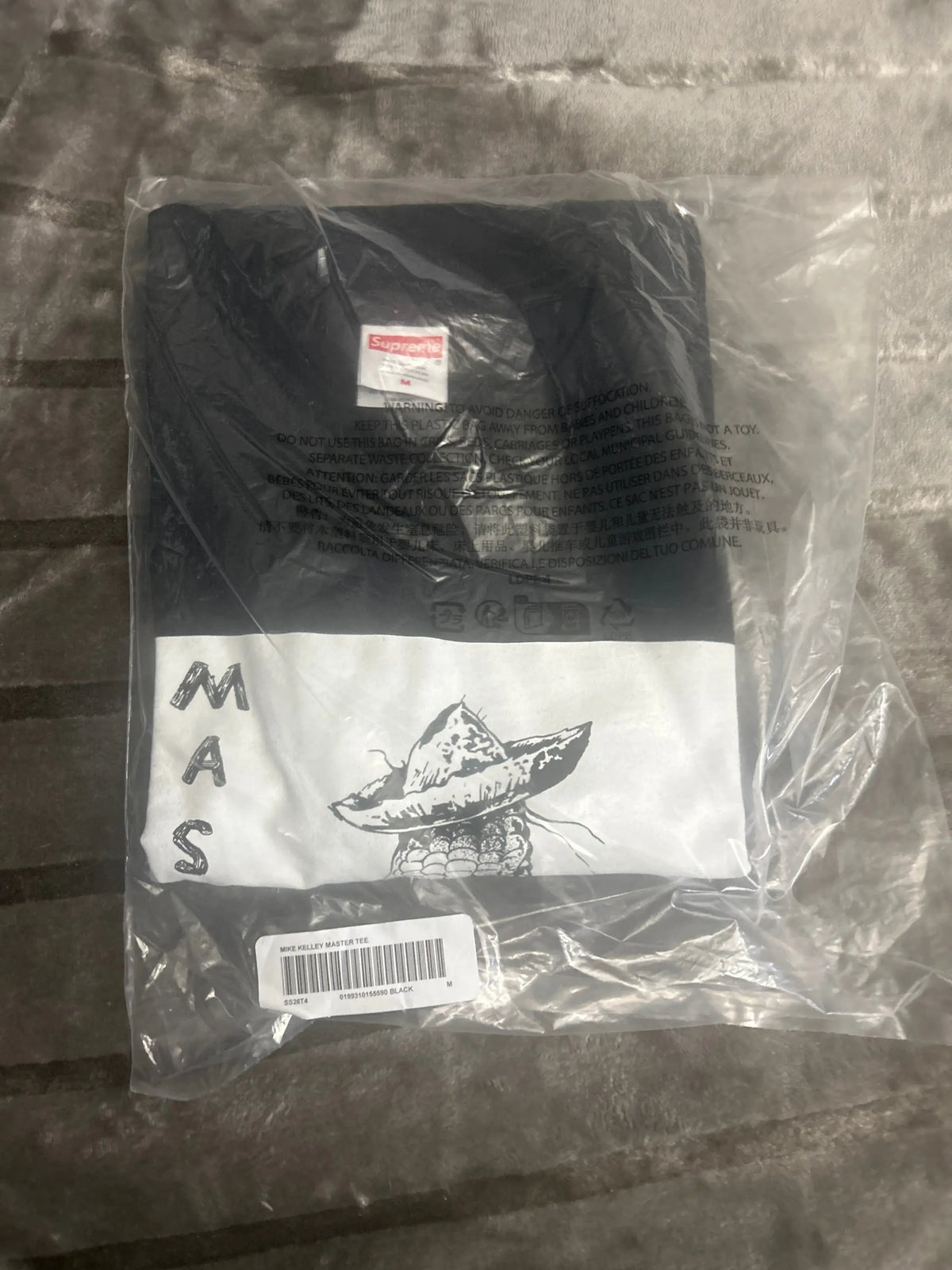 Supreme Mike Kelley Master Tee Black Medium