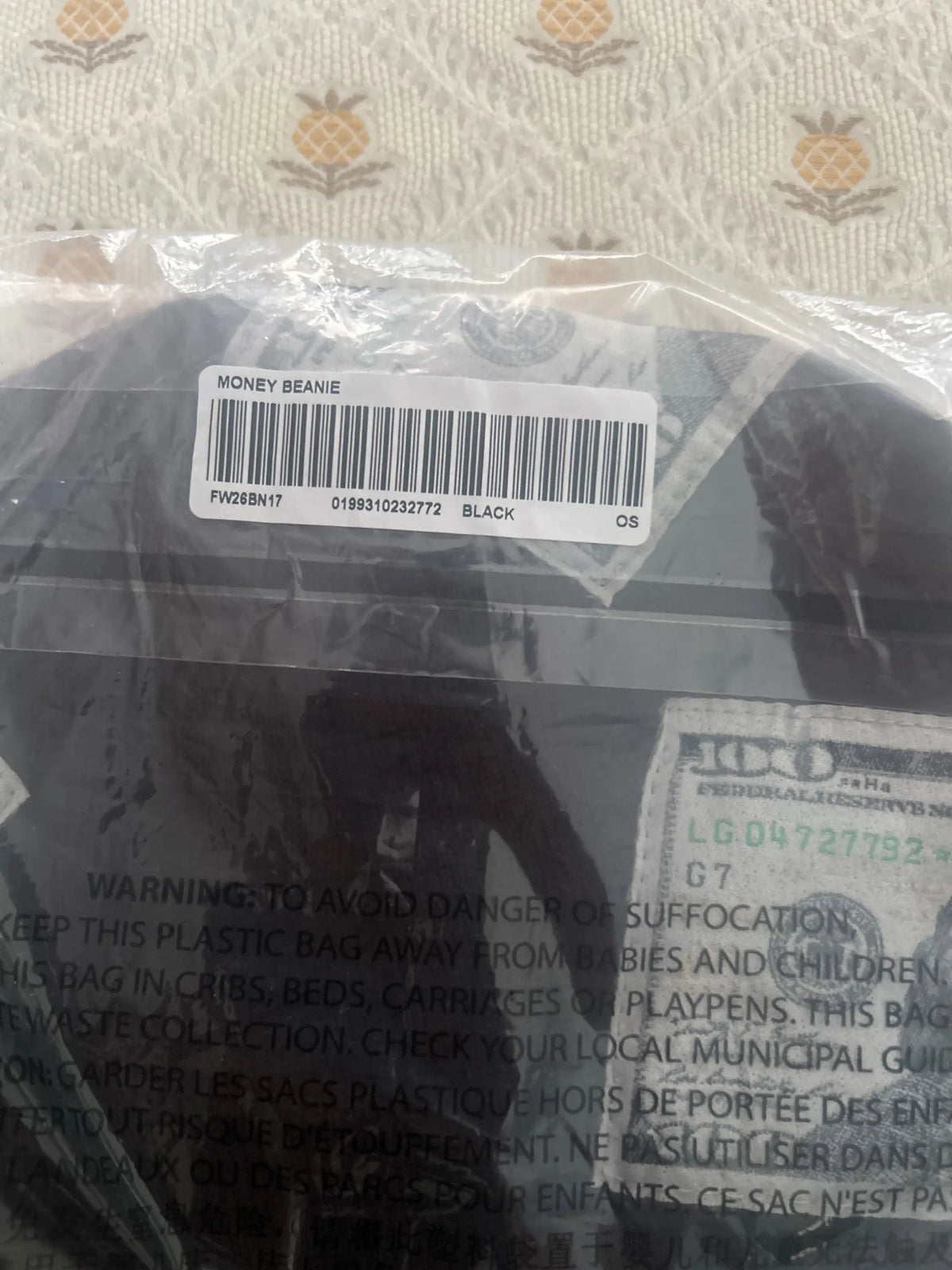 Supreme Money Beanie Black