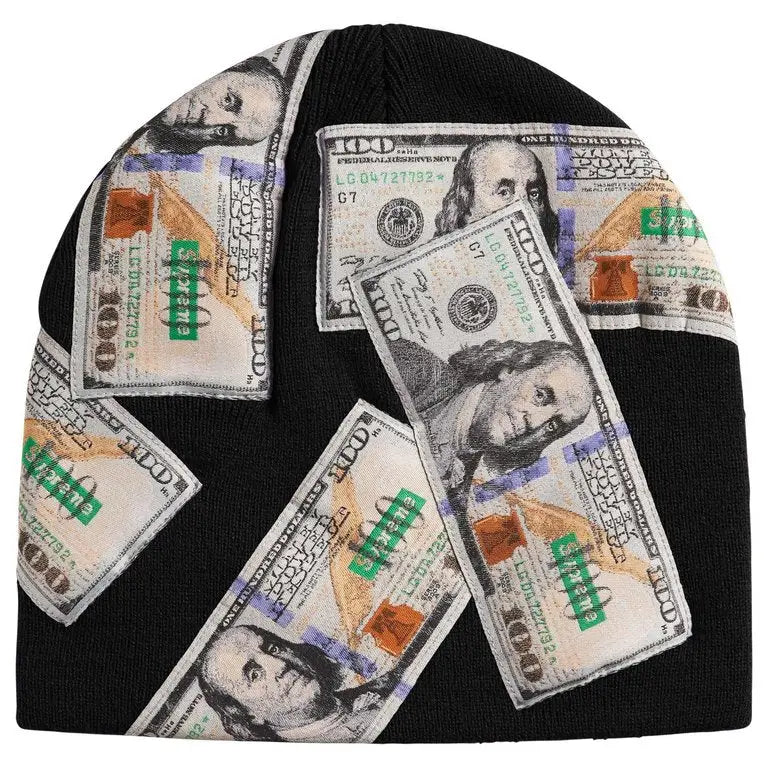 Supreme Money Beanie Black