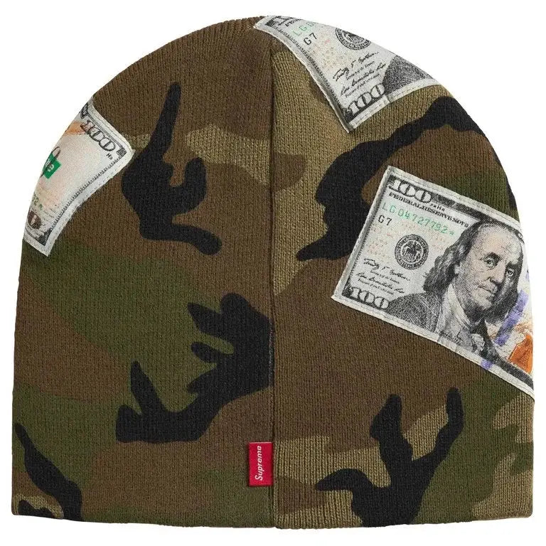 Supreme Money Beanie Camo