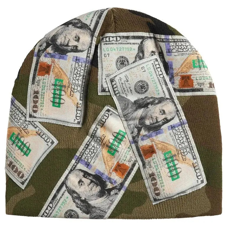 Supreme Money Beanie Camo