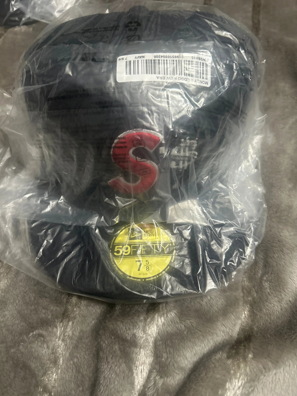Supreme Money S Logo New Era Navy 7 5/8"