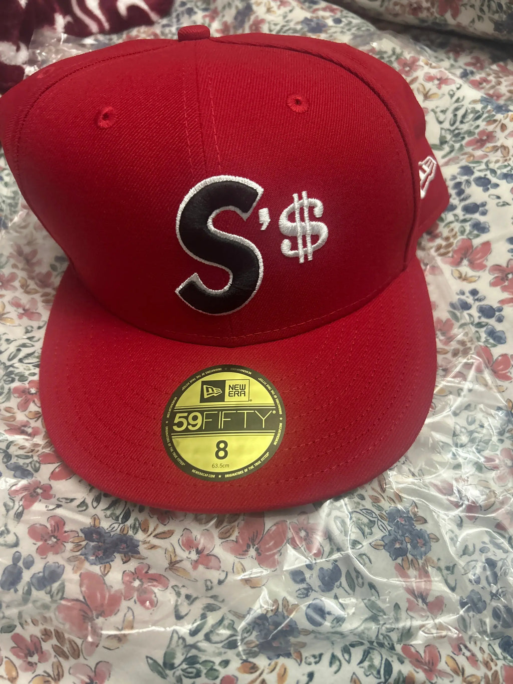Supreme Money S Logo New Era Red 8”