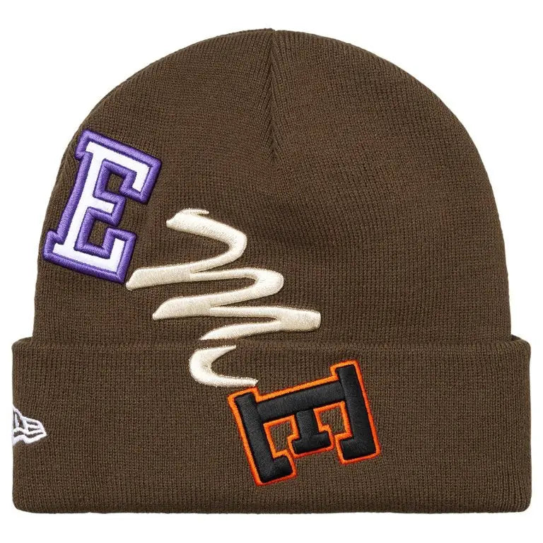 Supreme New Era Arc Beanie Brown