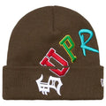 Supreme New Era Arc Beanie Brown