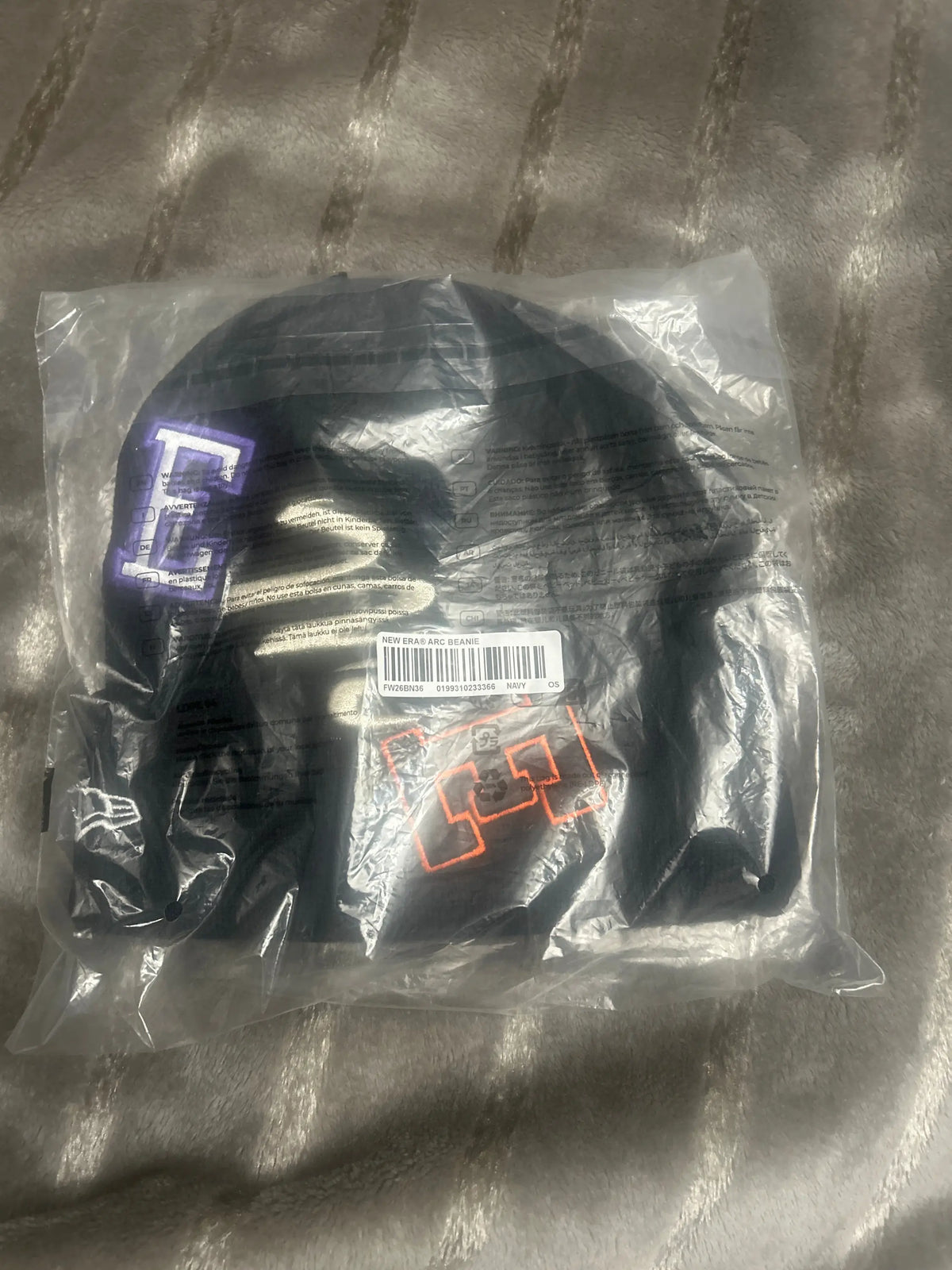 Supreme New Era Arc Beanie Navy
