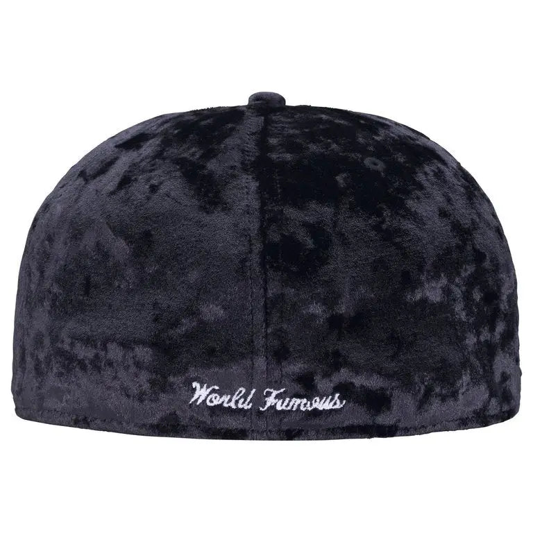 Supreme New Era Crushed Velvet Box Logo 59Fifty Black 7 3/4”