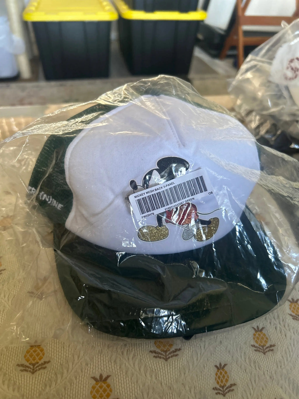 Supreme Number (N)ine Mickey Mesh Back 5-Panel Green