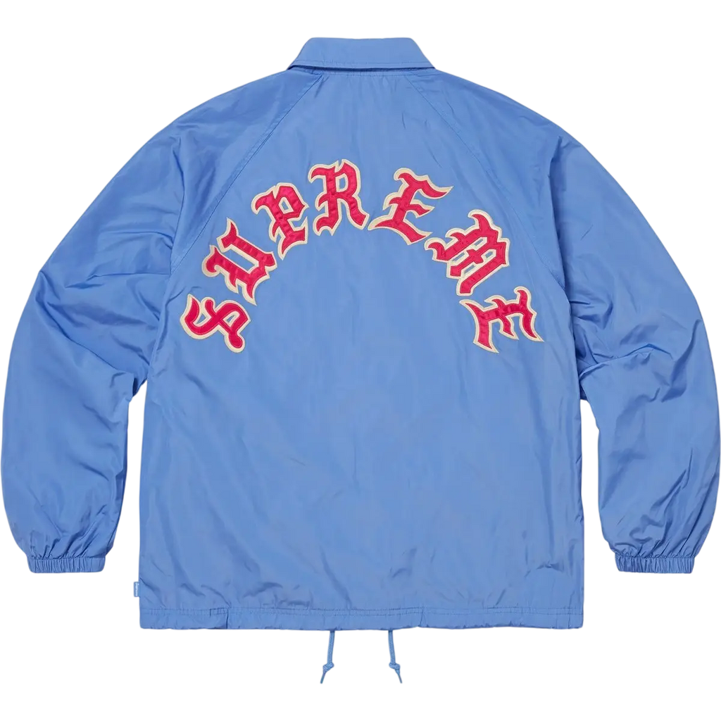 Supreme Old English Arc Coaches Jacket Light Blue - M