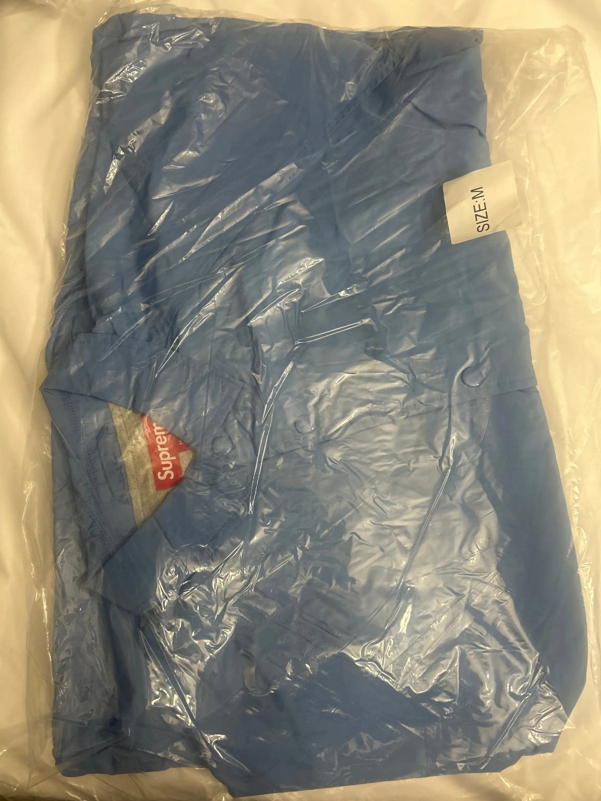 Supreme Old English Arc Coaches Jacket Light Blue Medium