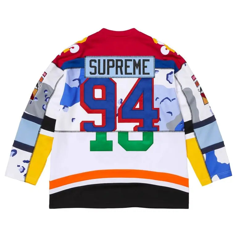 Supreme Paneled Hockey Jersey White Large