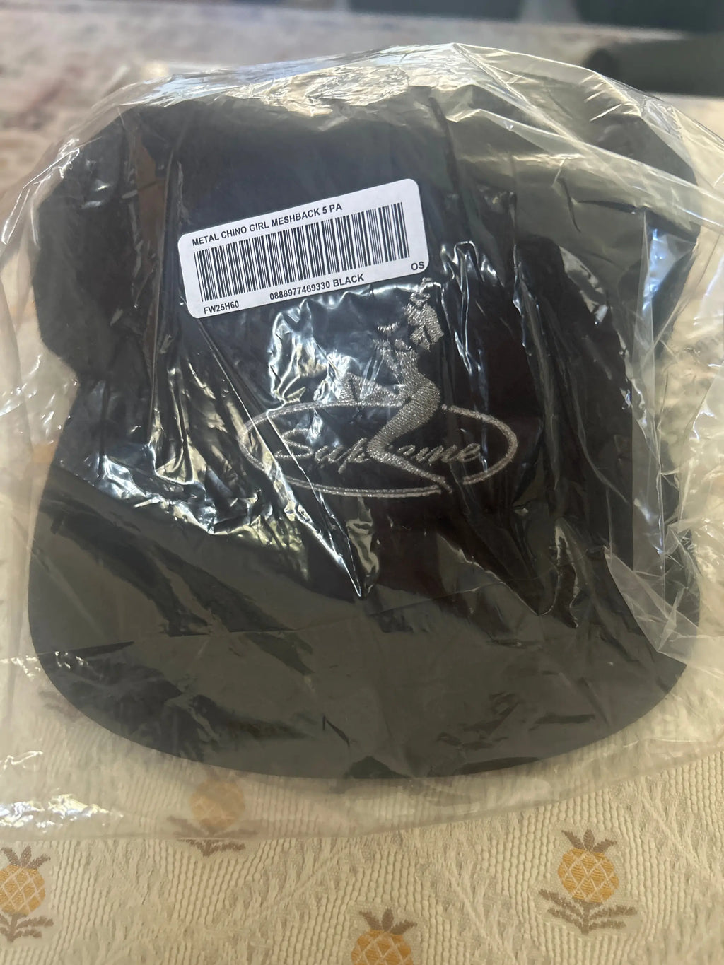 Supreme Pinup Girl Mech Back 5-Panel Snapback Black