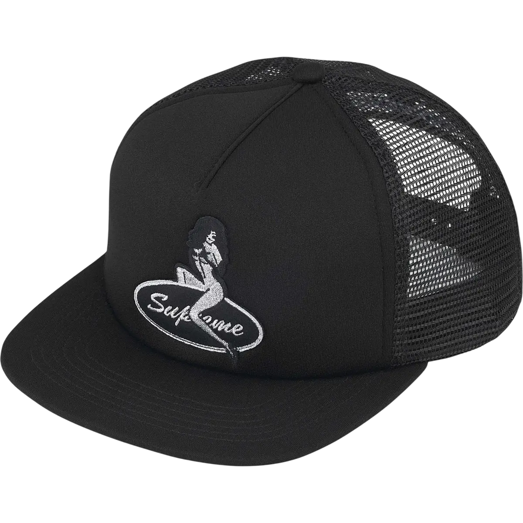 Supreme Pinup Girl Mech Back 5-Panel Snapback Black - One size