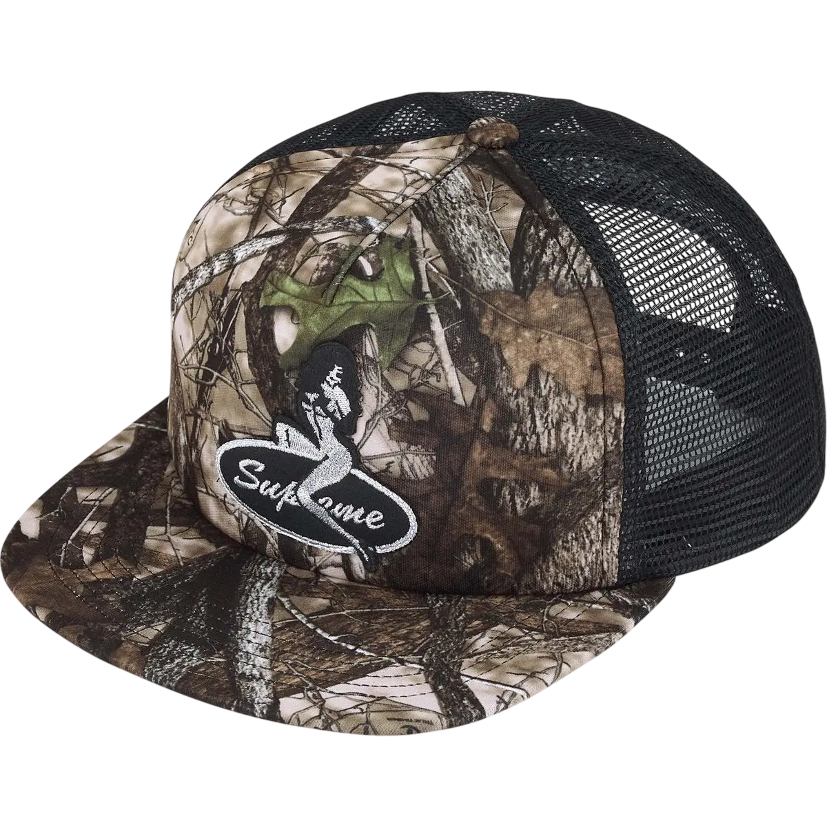 Supreme Pinup Girl Mech Back 5-Panel Snapback Brown Camo - One size