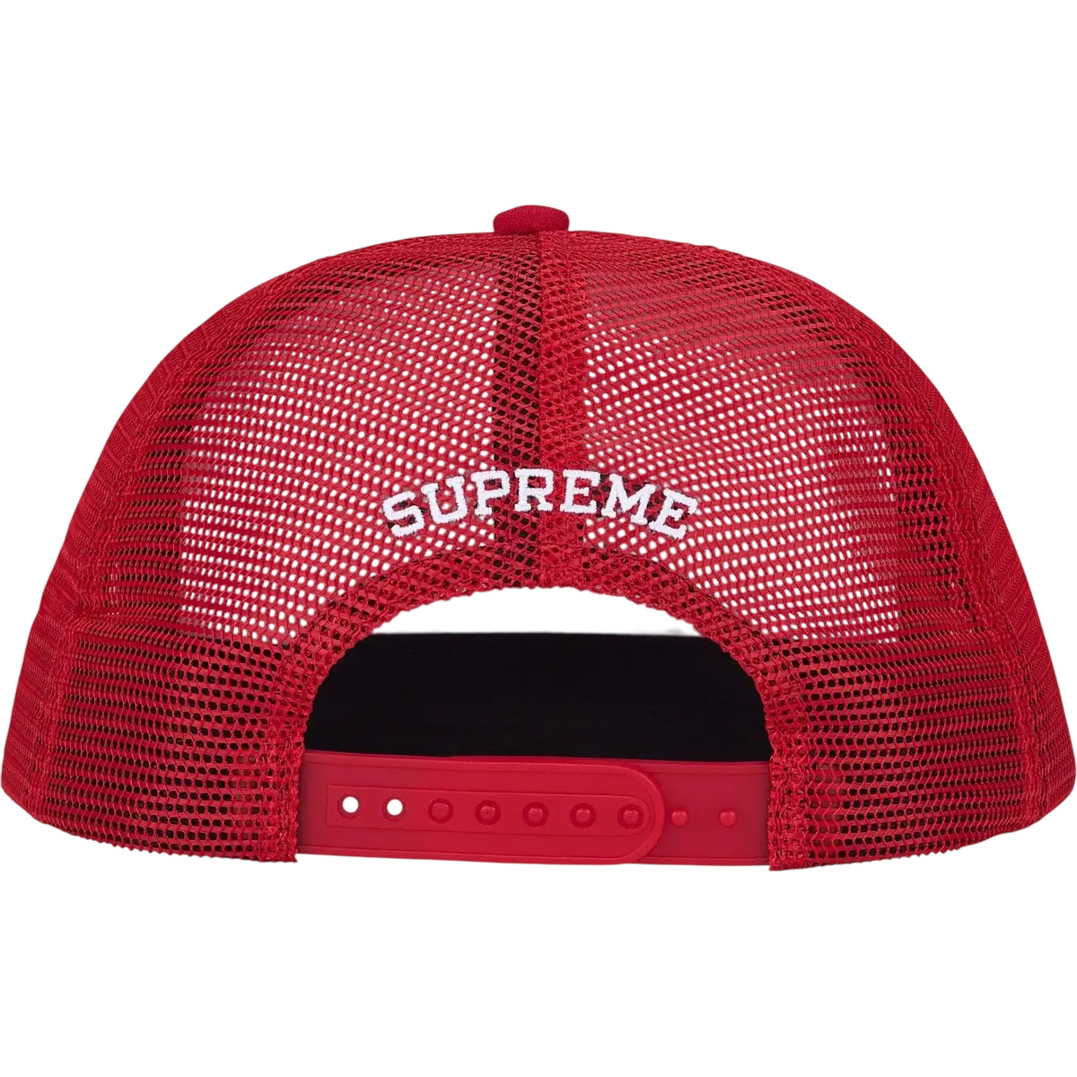 Supreme Pinup Girl Mech Back 5-Panel Snapback Red - One size
