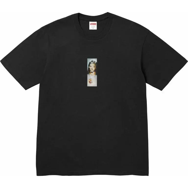 Supreme Prayer Card Box Logo Tee Black Large