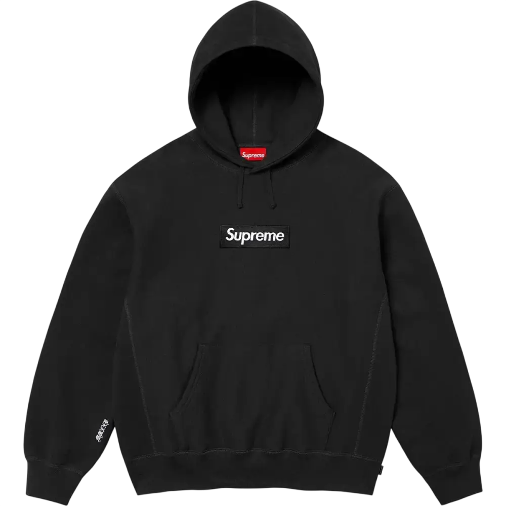 Supreme Pullover Box Logo Hooded Sweatshirt FW25 Black