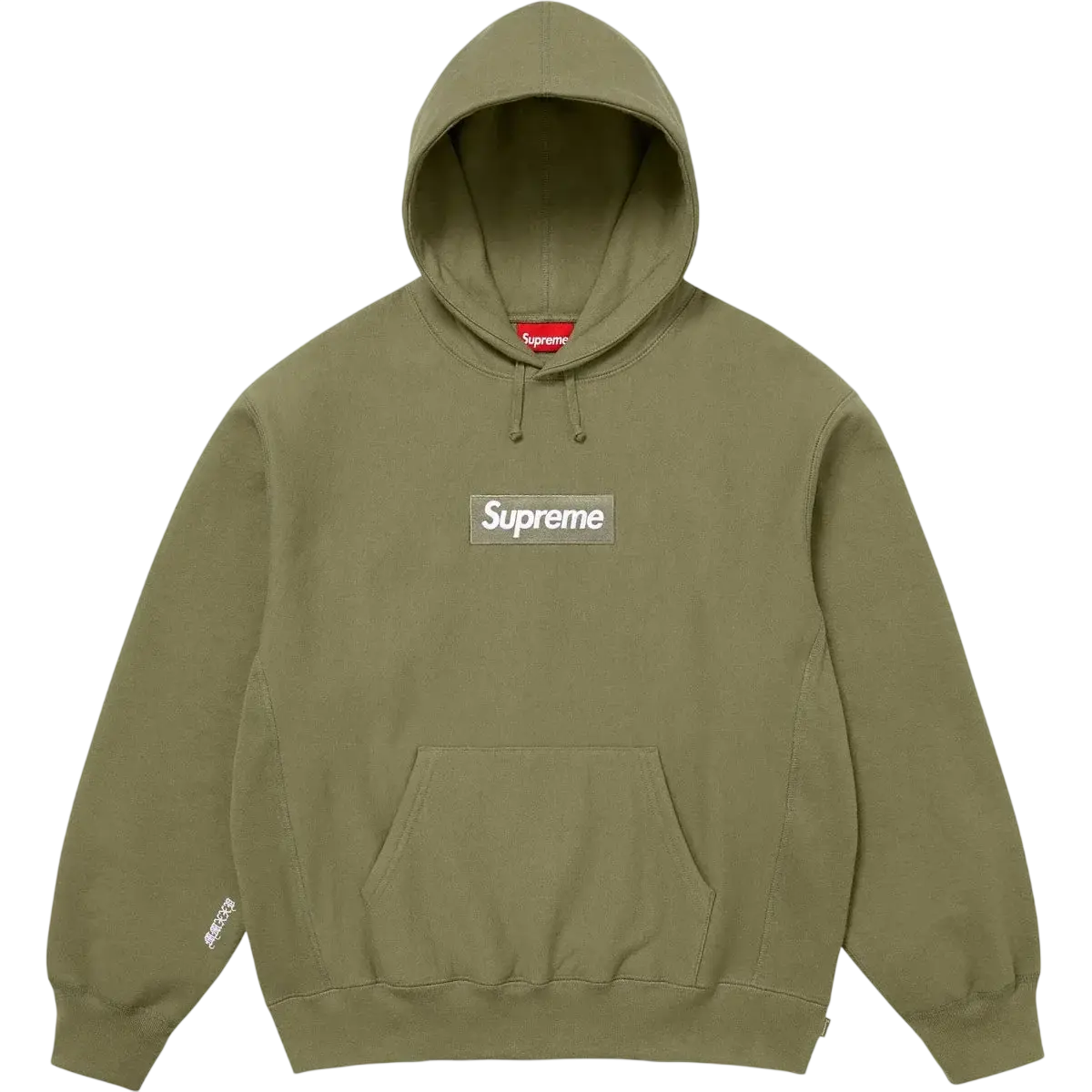 Supreme Pullover Box Logo Hooded Sweatshirt FW25 Light Olive - M