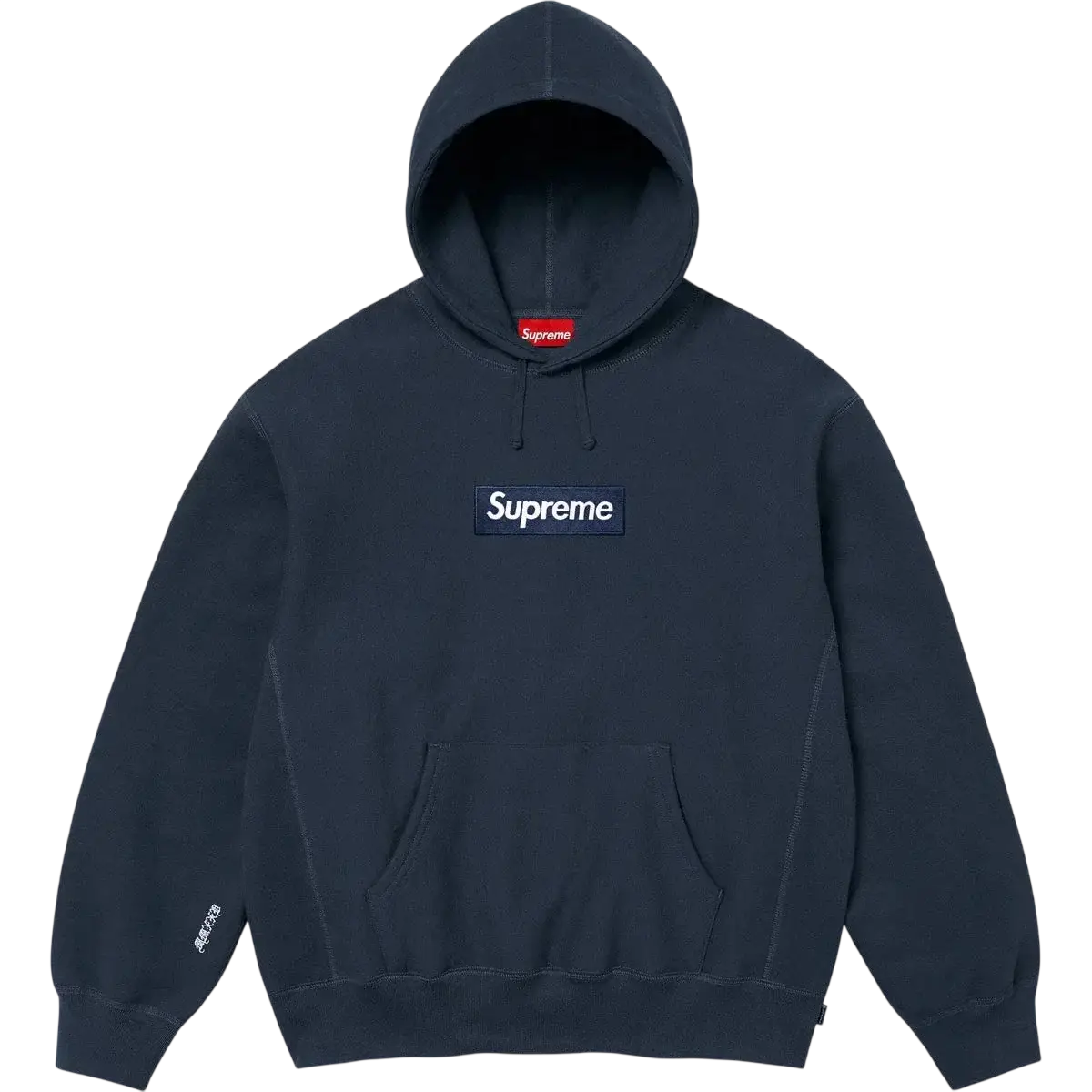 Supreme Pullover Box Logo Hooded Sweatshirt FW25 Navy - M