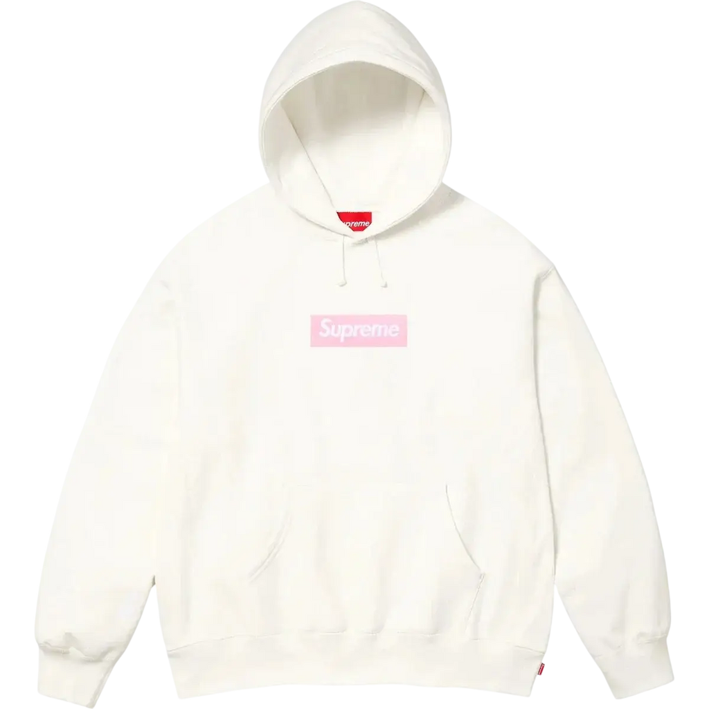Supreme Pullover Box Logo Hooded Sweatshirt FW25 White - M