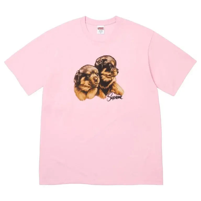 Supreme Puppies T-Shirt Pink Medium