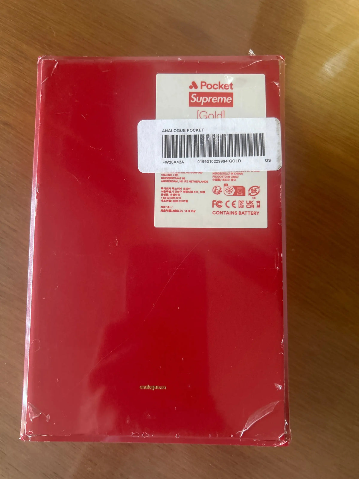 Supreme®/Analogue Pocket Gold with  Week 1 Free Gift