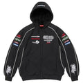 Supreme Racing LIned Zip-Up Hoodie Black Large
