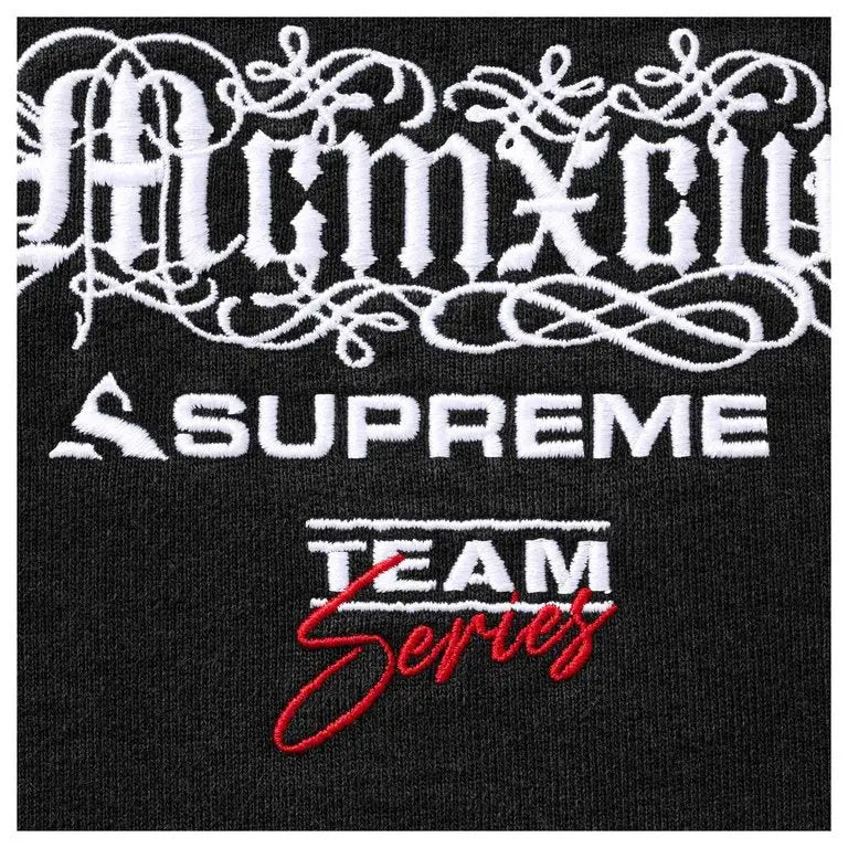 Supreme Racing LIned Zip-Up Hoodie Black Large