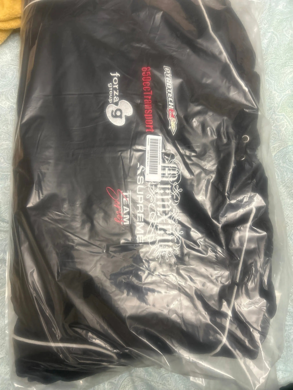 Supreme Racing LIned Zip-Up Hoodie Black Medium
