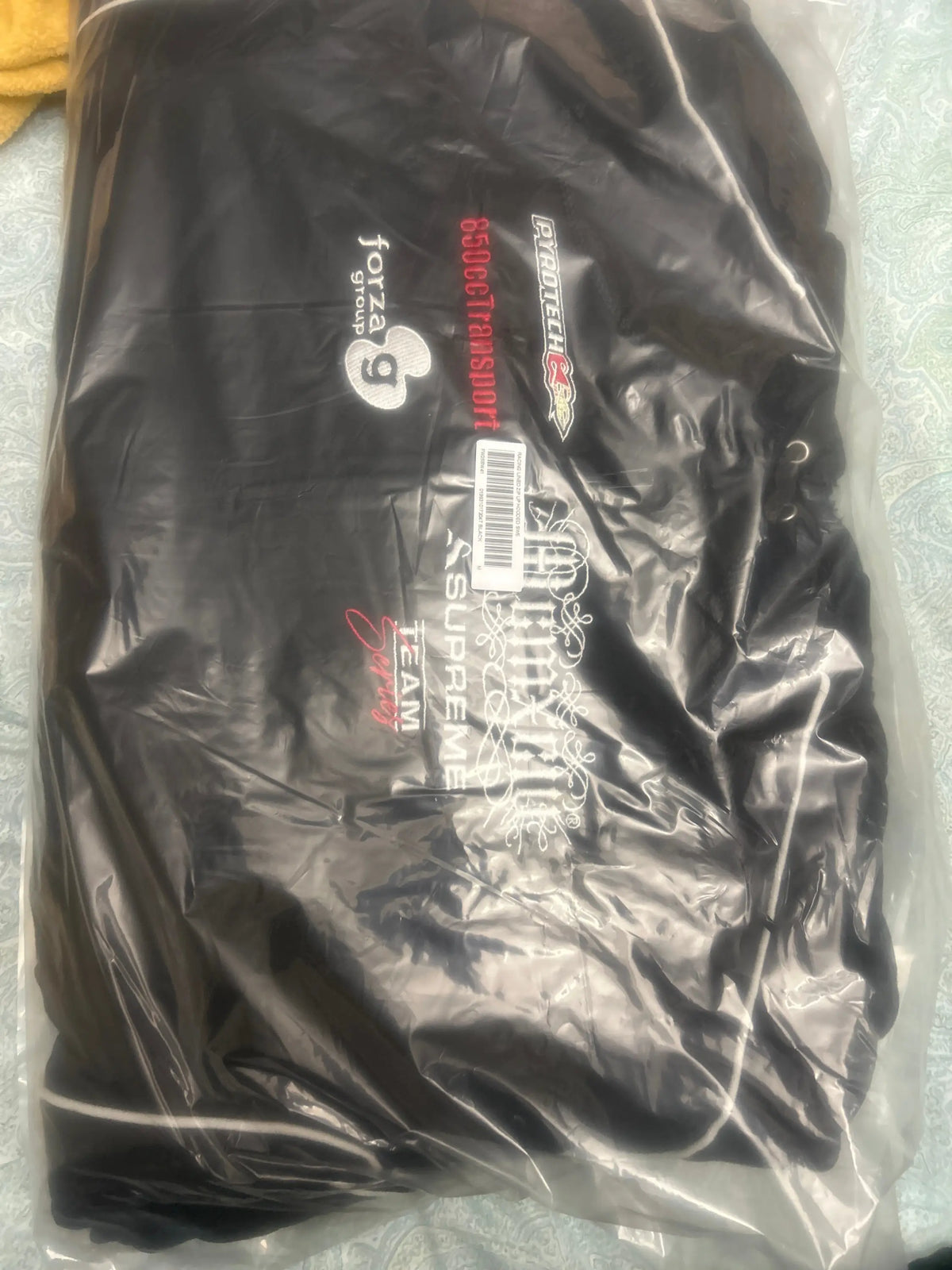 Supreme Racing LIned Zip-Up Hoodie Black Medium