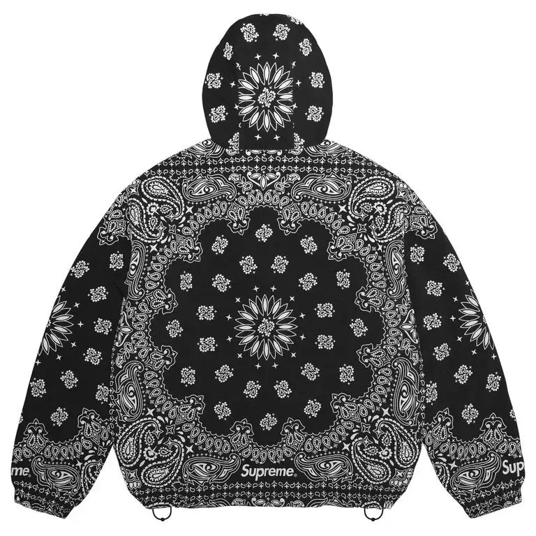 Supreme Reflective Bandanna Anorak Black Large
