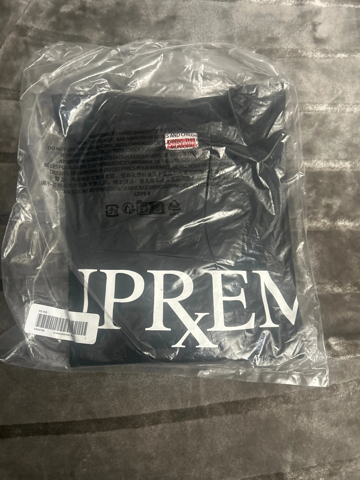 Supreme RX Tee Black Large