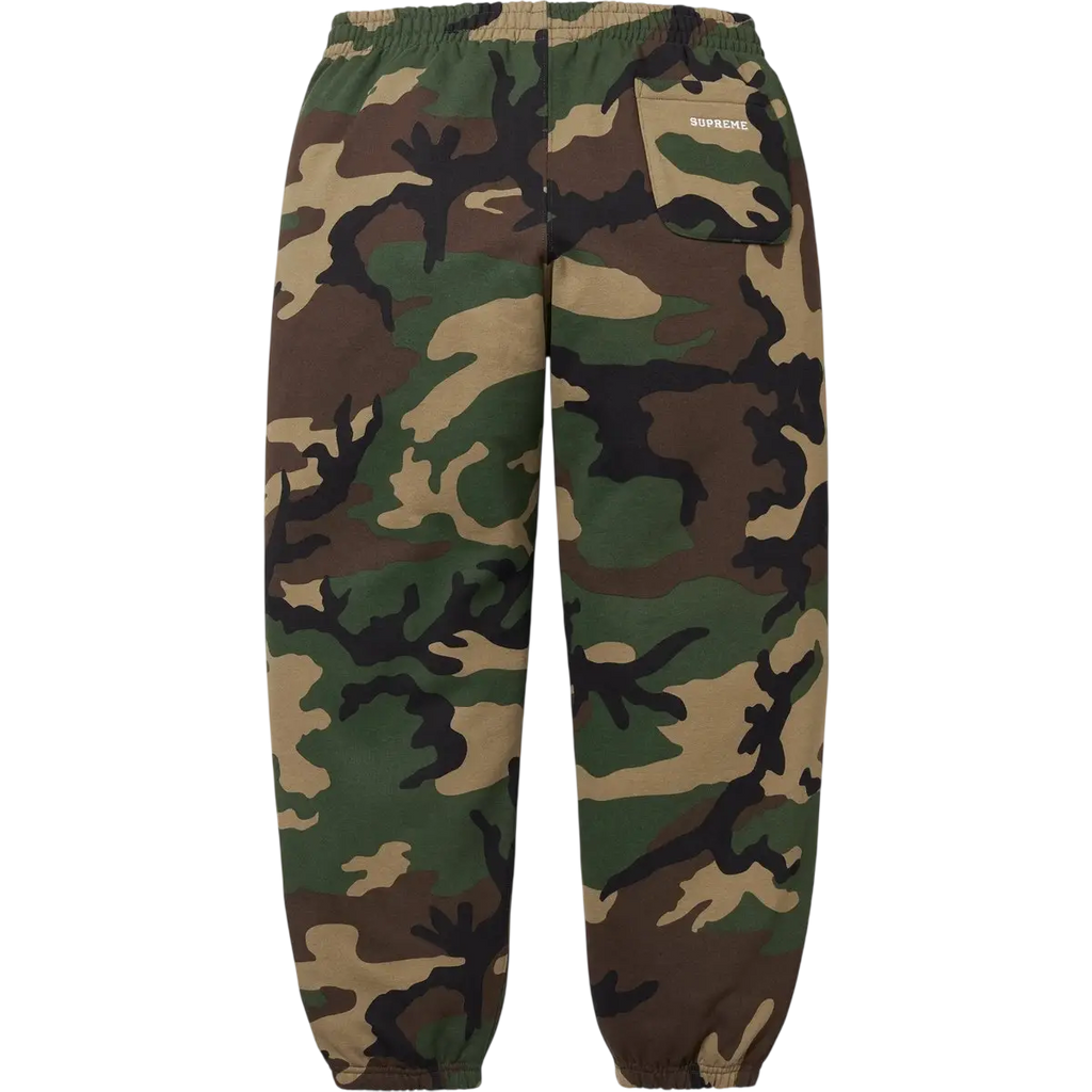 Supreme S Logo Sweatpants Woodland Camo - M