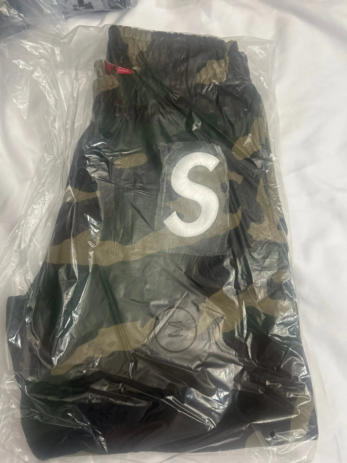 Supreme S Logo Sweatpants Woodland Camo Medium