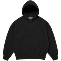 Supreme Satin Appliqué Hooded Sweatshirt (FW25) Black - M