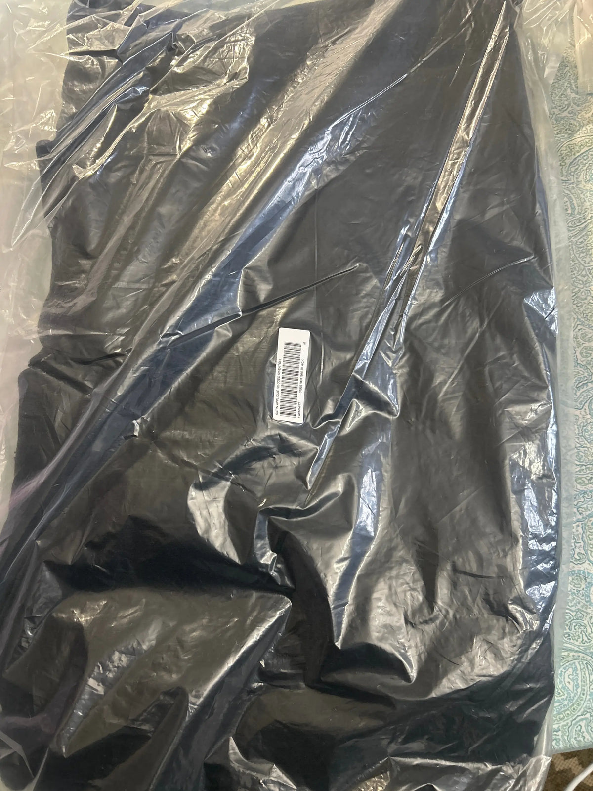 Supreme Satin Appliqué Hooded Sweatshirt (FW25) Black Medium