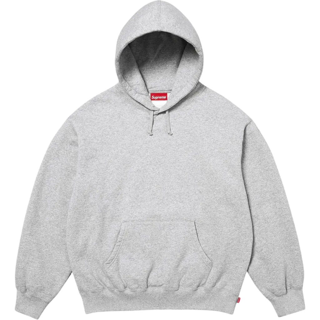 Supreme Satin Appliqué Hooded Sweatshirt (FW25) Gray - M