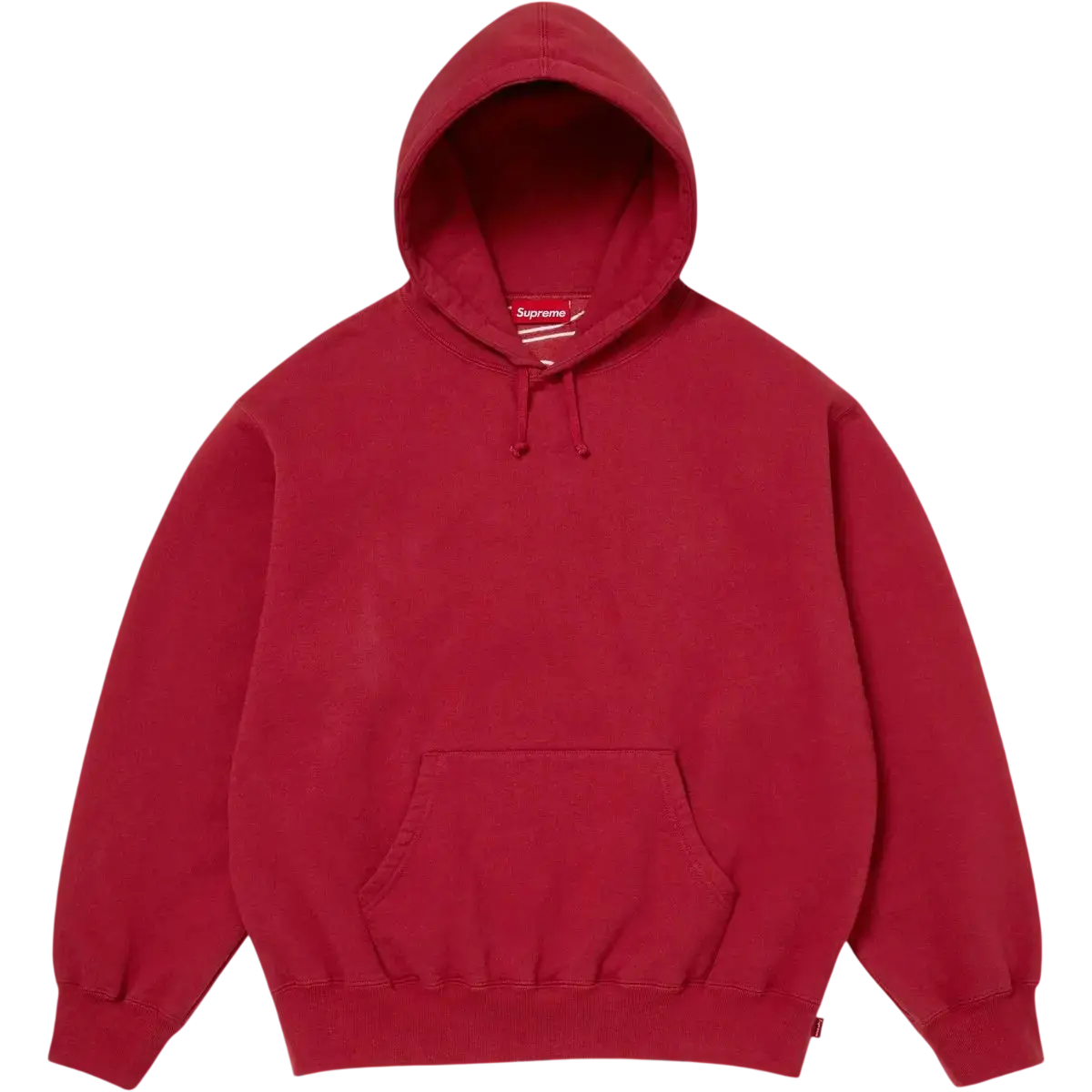Supreme Satin Appliqué Hooded Sweatshirt (FW25) Red - M