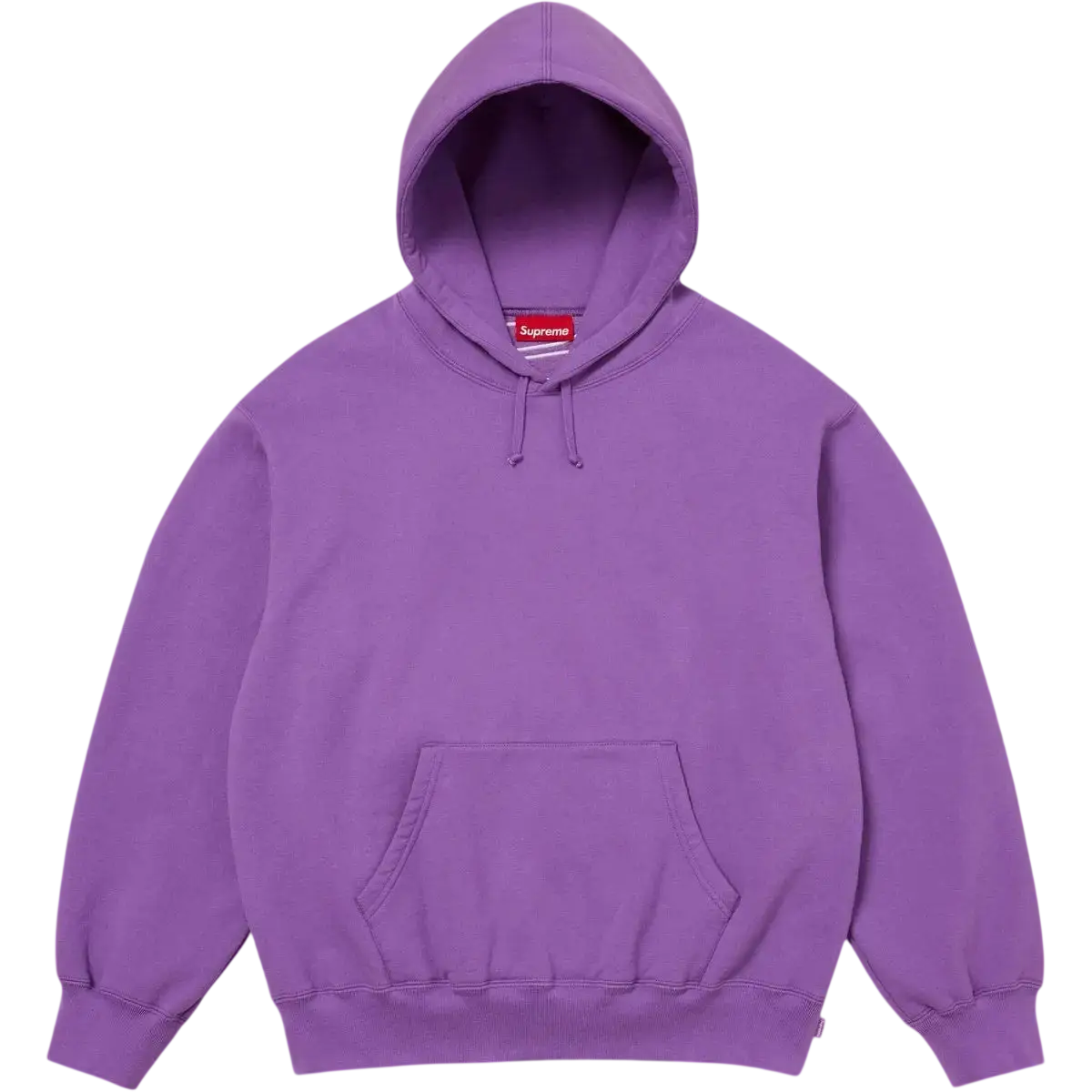 Supreme Satin Appliqué Hooded Sweatshirt (FW25) Violet - M