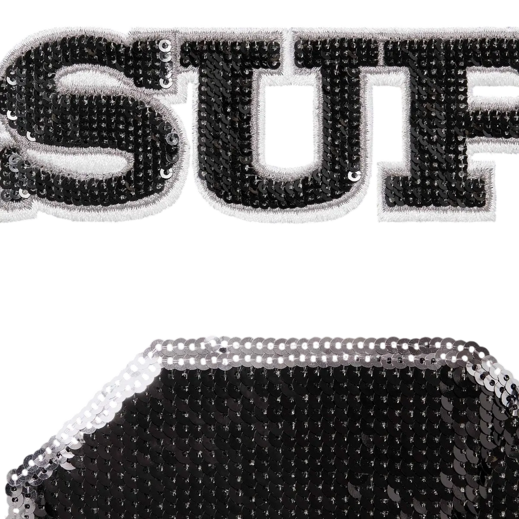 Supreme Sequin Football Jersey Black - M