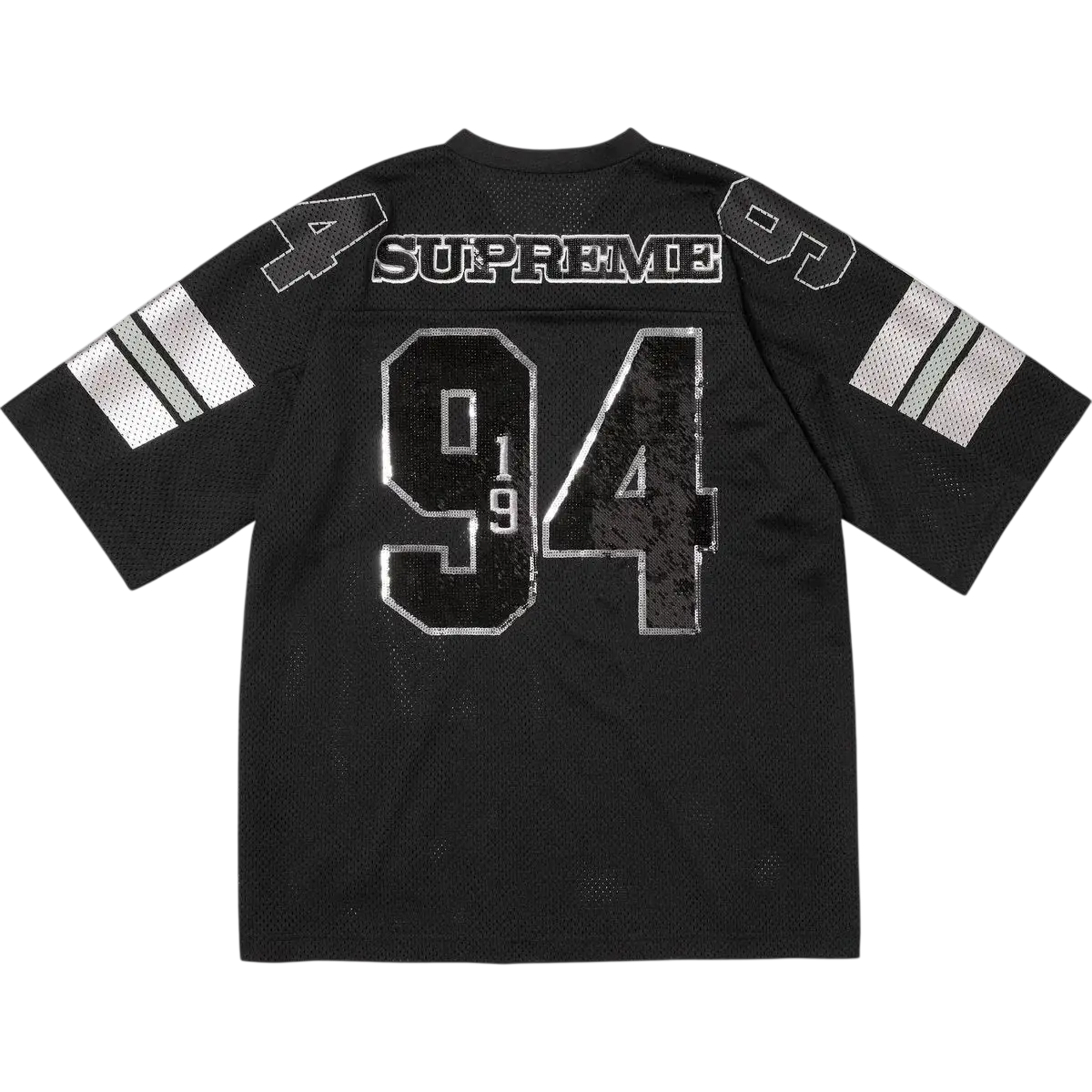 Supreme Sequin Football Jersey Black - M