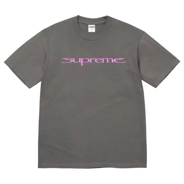 Supreme Sharp Spellout Tee Charcoal Large