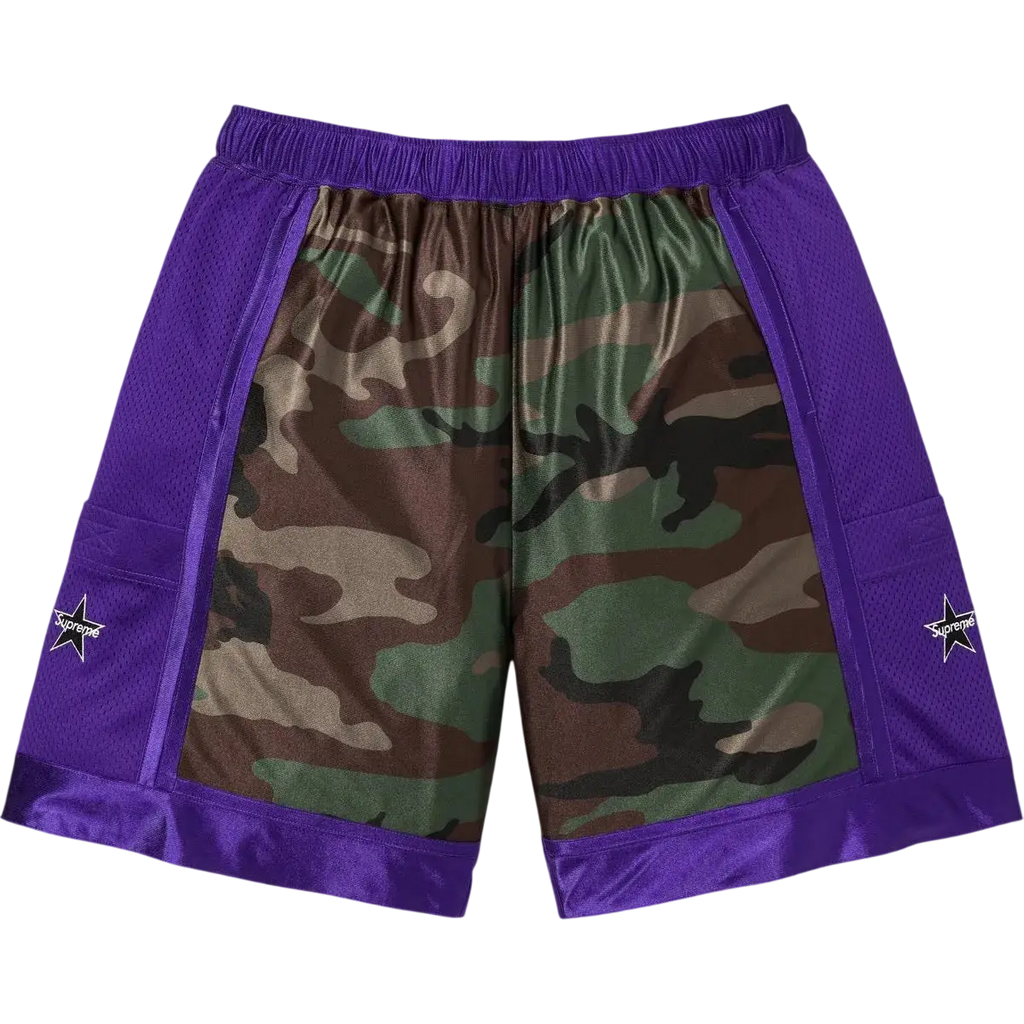 Supreme Side Pocket Basketball Short Woodland Camo - M