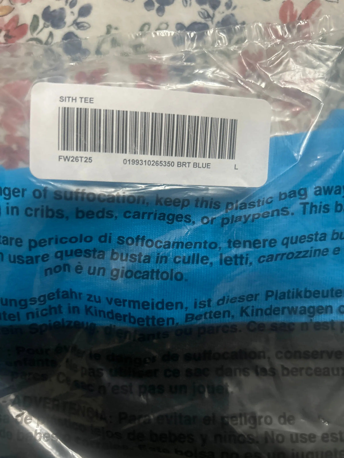 Supreme Sith Tee Bright Blue Large