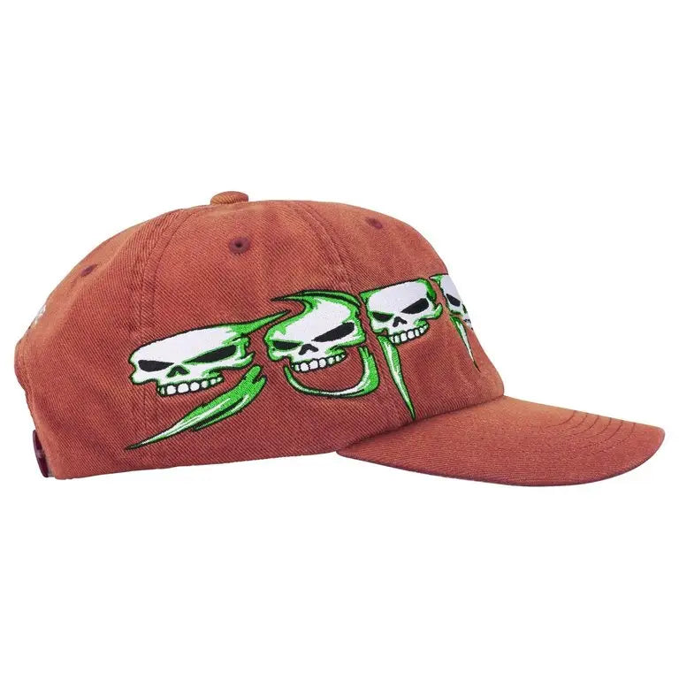 Supreme Skull Spellout 6 Panel Maroon