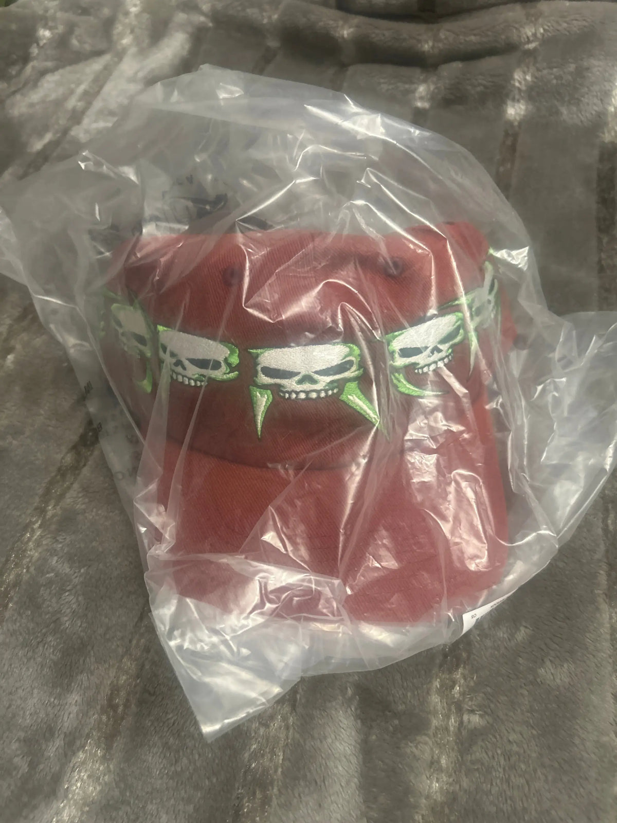 Supreme Skull Spellout 6 Panel Maroon