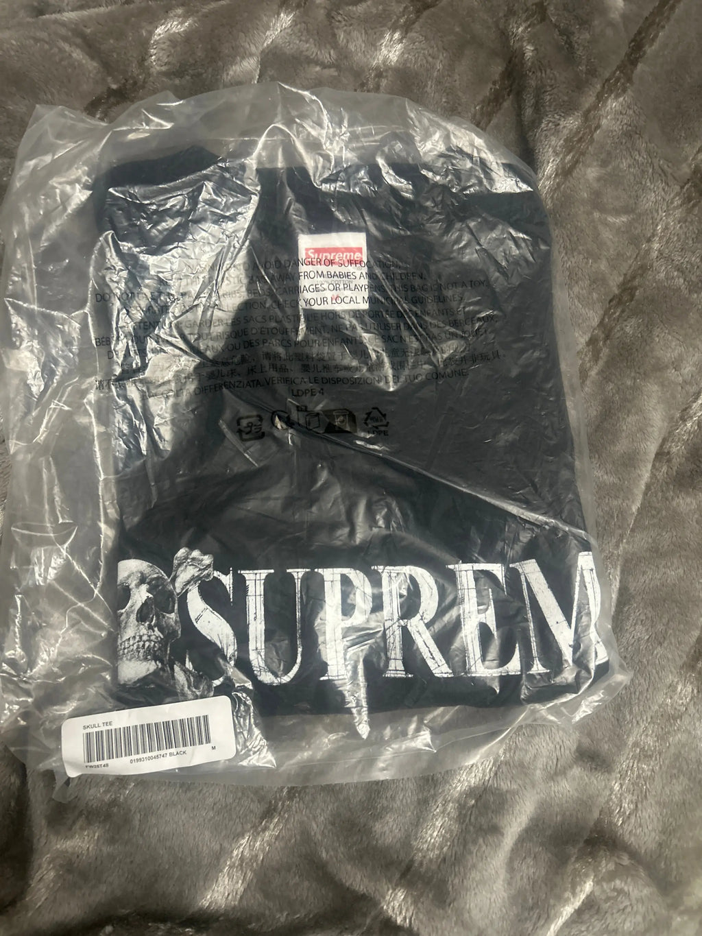 Supreme Skull T-Shirt Black Medium
