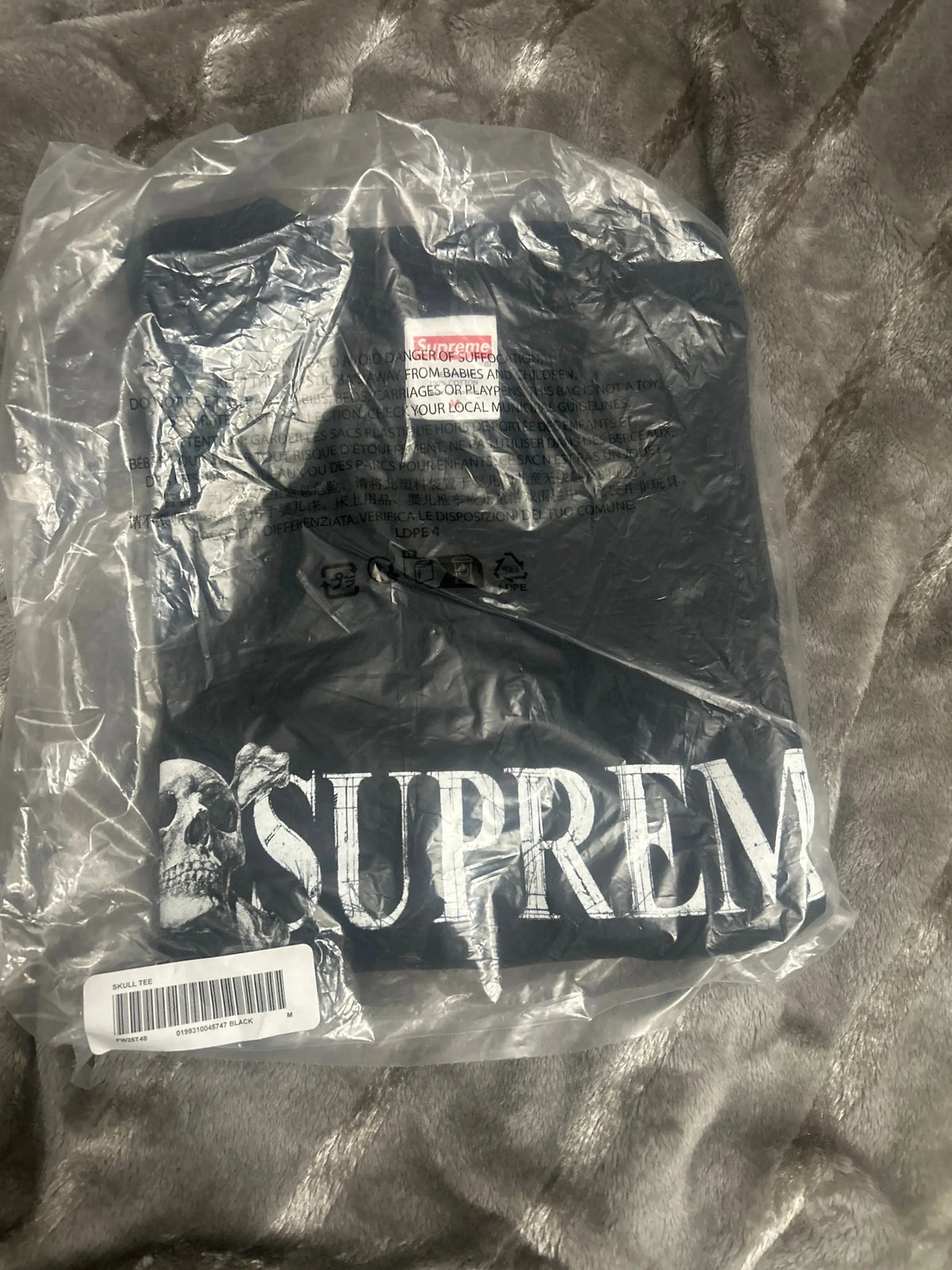 Supreme Skull T-Shirt Black Medium